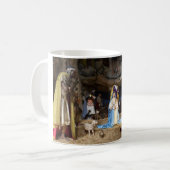 Mug Scène de la Nativité de Noël antique (Devant gauche)