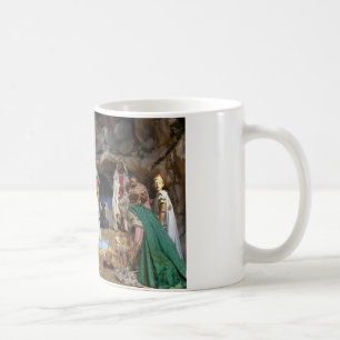 Mug Scène de la Nativité de Noël antique