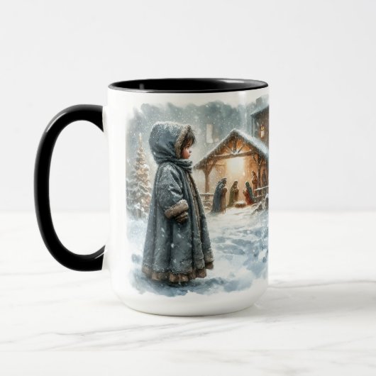 Mug Scène de la Nativité des enfants Coupe de café de  (Gauche)