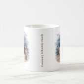 Mug Scène de la Nativité Nom de l'église Noël chrétien (Centre)