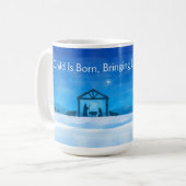 Mug Scène de la Nativité Nuit Silencieuse (Devant gauche)