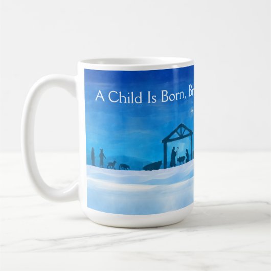 Mug Scène de la Nativité Nuit Silencieuse (Gauche)