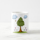 Mug Scène de la nature des abeilles et des arbres avec (Centre)
