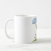 Mug Scène de la nature des abeilles et des arbres avec (Gauche)