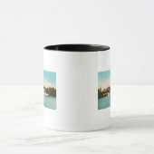 Mug Scène de la rivière Sacramento avec un bateau (Centre)