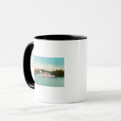 Mug Scène de la rivière Sacramento avec un bateau (Devant gauche)