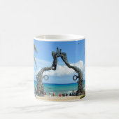 Mug Scène de la statue de Playa del Carmen Yucatan Mex (Centre)