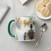 Mug Scène de lac aux reflets du coucher de soleil
