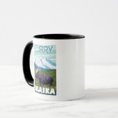Mug Scène de l'orignal - Curry, Alaska (Devant gauche)