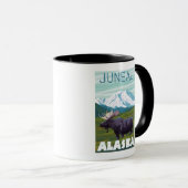 Mug Scène de l'orignal - Juneau, Alaska (Devant droit)