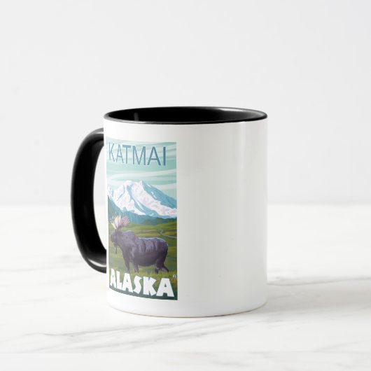 Mug Scène de l'orignal - Katmai, Alaska (Devant gauche)
