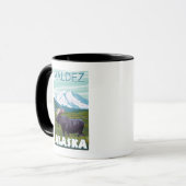 Mug Scène de l'orignal - Valdez, Alaska (Devant gauche)
