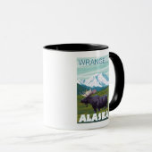 Mug Scène de l'orignal - Wrangell, Alaska (Devant droit)