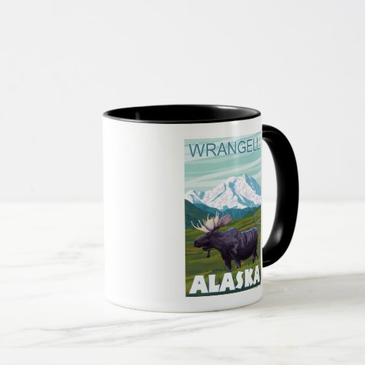 Mug Scène de l'orignal - Wrangell, Alaska (Devant droit)