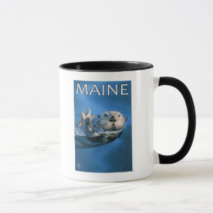 Mug Scène de loutre de MaineSea