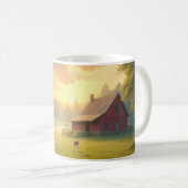 Mug Scène de matinée à la campagne (Devant droit)