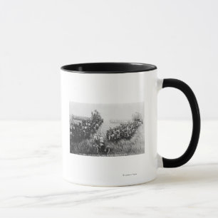 Mug Scène de moissonneuse de cartel
