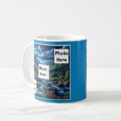 Mug Scène de montagne photo personnalisée (Devant gauche)