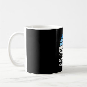 Mug Scène de montagne rétro des Alpes suisses avec cie