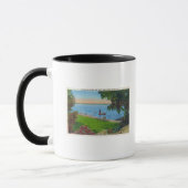 Mug Scène de natation au Parc d'État du lac Cayuga (Gauche)