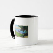 Mug Scène de natation au Parc d'État du lac Cayuga (Devant gauche)