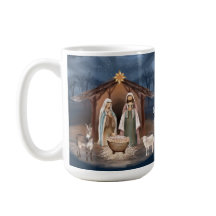 Scène de Nativité Bébé Jésus Noël chrétien