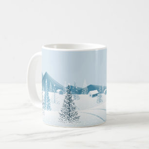 Mug Scène de neige de Noël