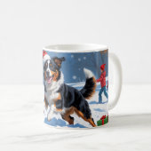 Mug Scène de Noël australienne Kelpie (Devant droit)