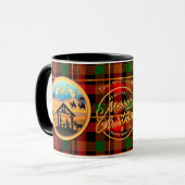 Mug Scène de Noël avec l'Enfant Jésus dans la crèche (Devant gauche)