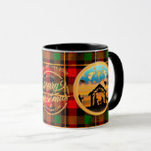 Mug Scène de Noël avec l'Enfant Jésus dans la crèche (Devant droit)