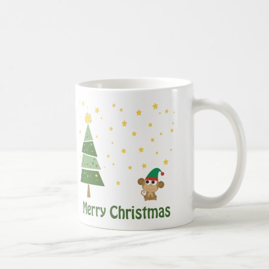 Mug Scène de Noël des elfes singes (Droite)