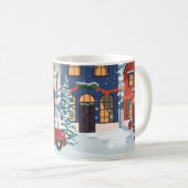 Mug Scène de noël d'hiver (Devant droit)