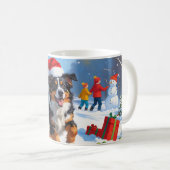 Mug Scène de Noël du berger australien (Devant droit)