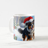 Mug Scène de Noël du berger australien (Devant gauche)