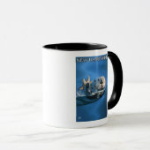 Mug Scène de Otter de mer du New Hampshire (Devant droit)