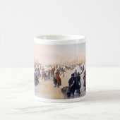 Mug Scène De Patinage Sur Glace. Cadeau de Noël en bea (Centre)
