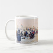 Mug Scène De Patinage Sur Glace. Cadeau de Noël en bea (Gauche)