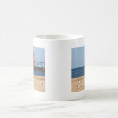 Mug Scène de plage avec les mouettes et le phare (Centre)