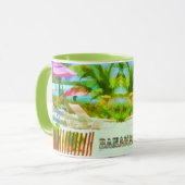 Mug Scène de plage des îles Bahama tropicales (Devant gauche)