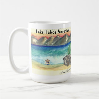 Mug Scène de plage du lac Tahoe - par Taramin Lourie