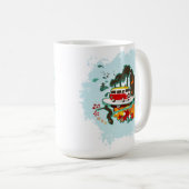 Mug Scène De Plage Tropicale (Devant droit)