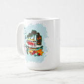 Mug Scène De Plage Tropicale (Devant gauche)