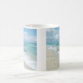 Mug Scène de plage tropicale Keepsaké personnalisé (Centre)