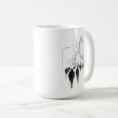 Mug Scène de rue Abstraite (Devant droit)