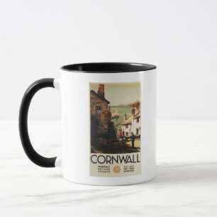 Mug Scène de rue avec deux hommes travaillant le
