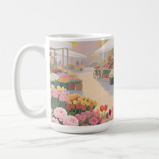 Mug Scène de rue Fleur Solaire (Gauche)