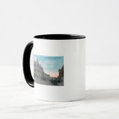Mug Scène de rue principale avec chariot à cheval et (Devant gauche)