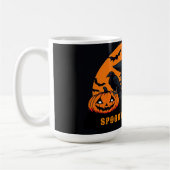Mug Scène de squelette d'Halloween et de citrouille 🎃 (Gauche)