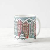 Mug Scène de ville d'hiver (Devant droit)