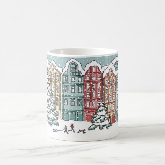 Mug Scène de ville d'hiver (Centre)